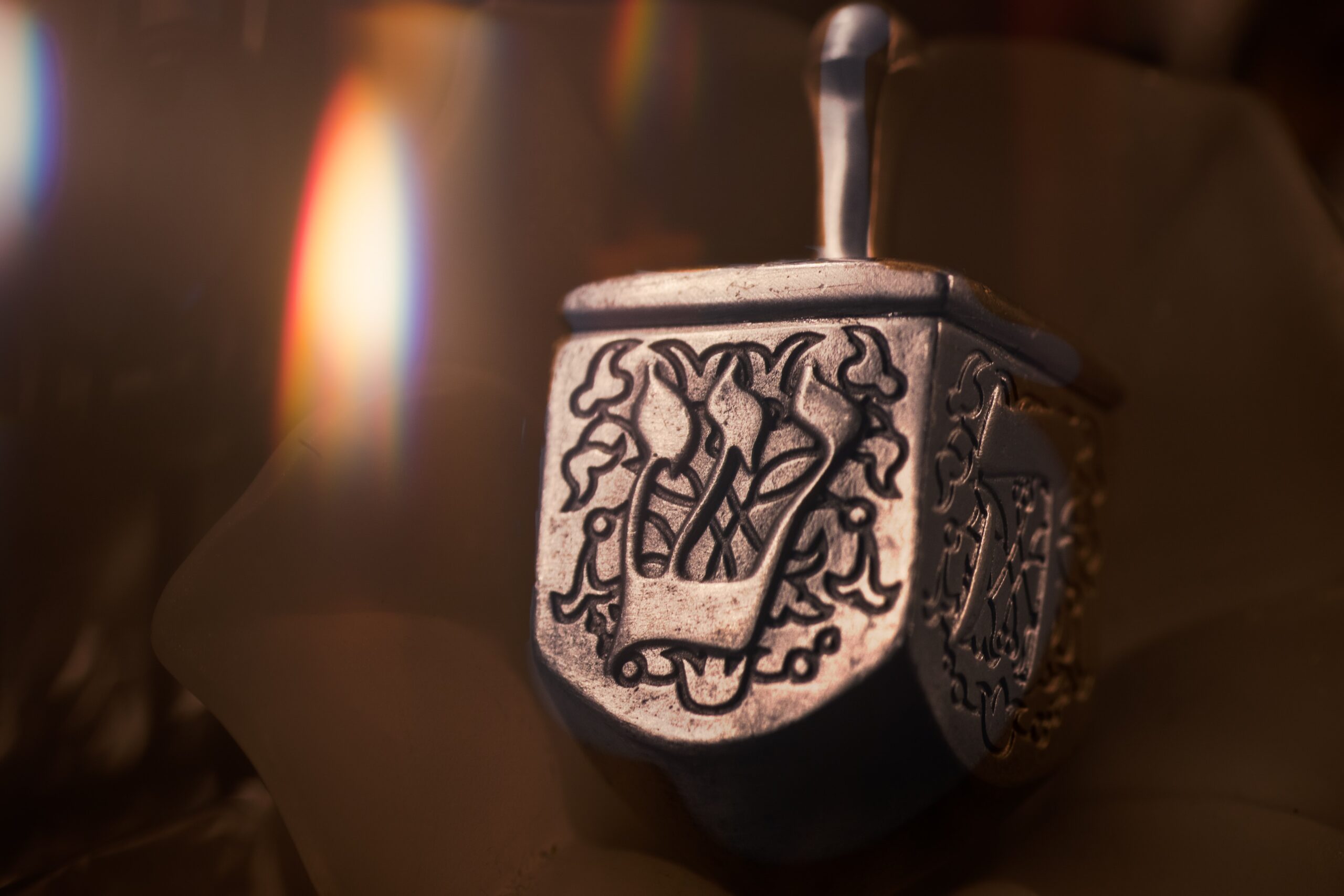 silver dreidel