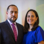 Rabbi Yosef Goldman and Rabbi Annie Lewis smiling