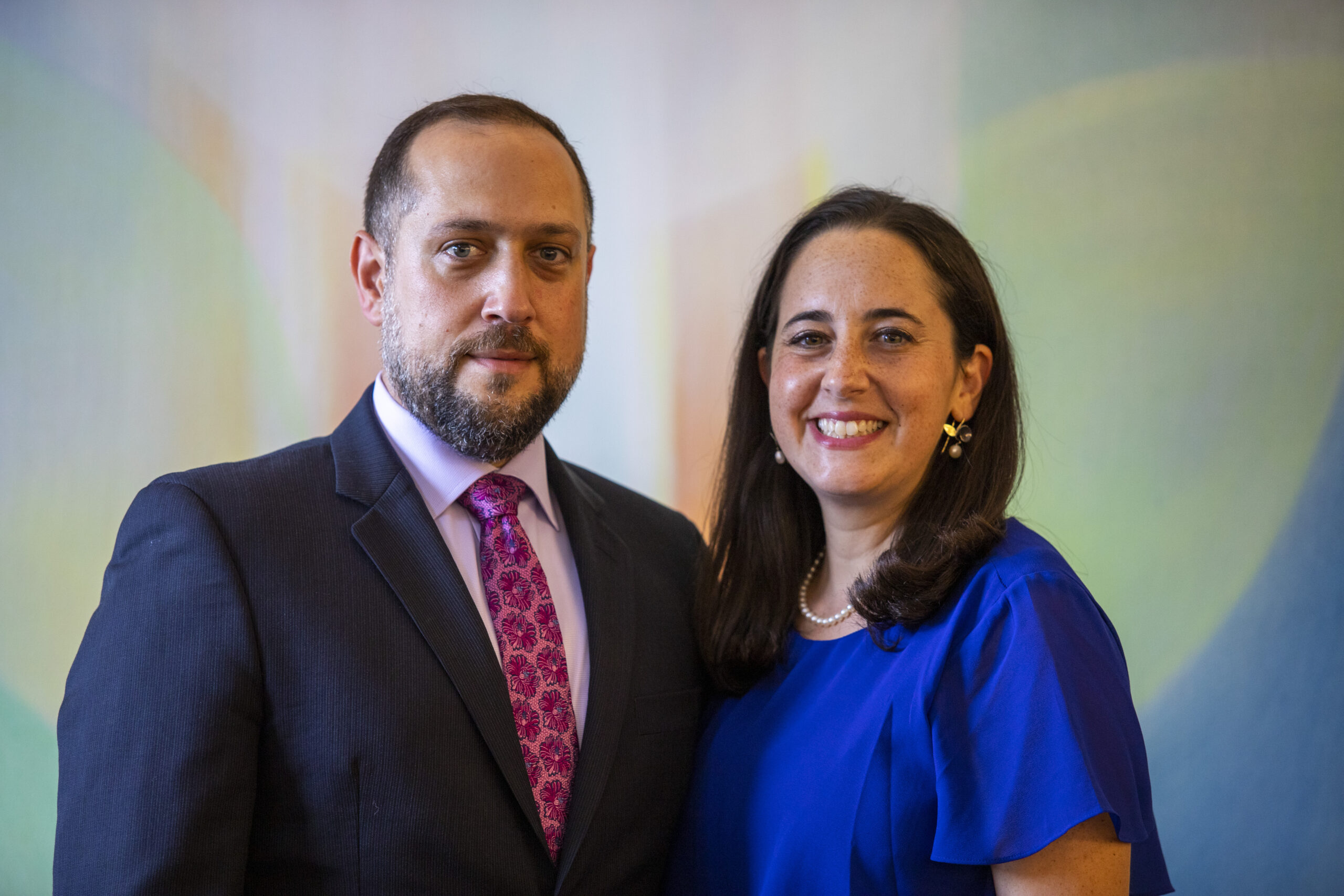 Rabbi Yosef Goldman and Rabbi Annie Lewis smiling