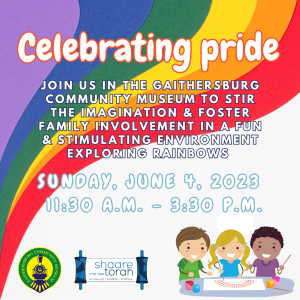 join us in the gaithersburg community museum to stir the imagination & foster family involvement in a fun & stimulating environment exploring rainbows 