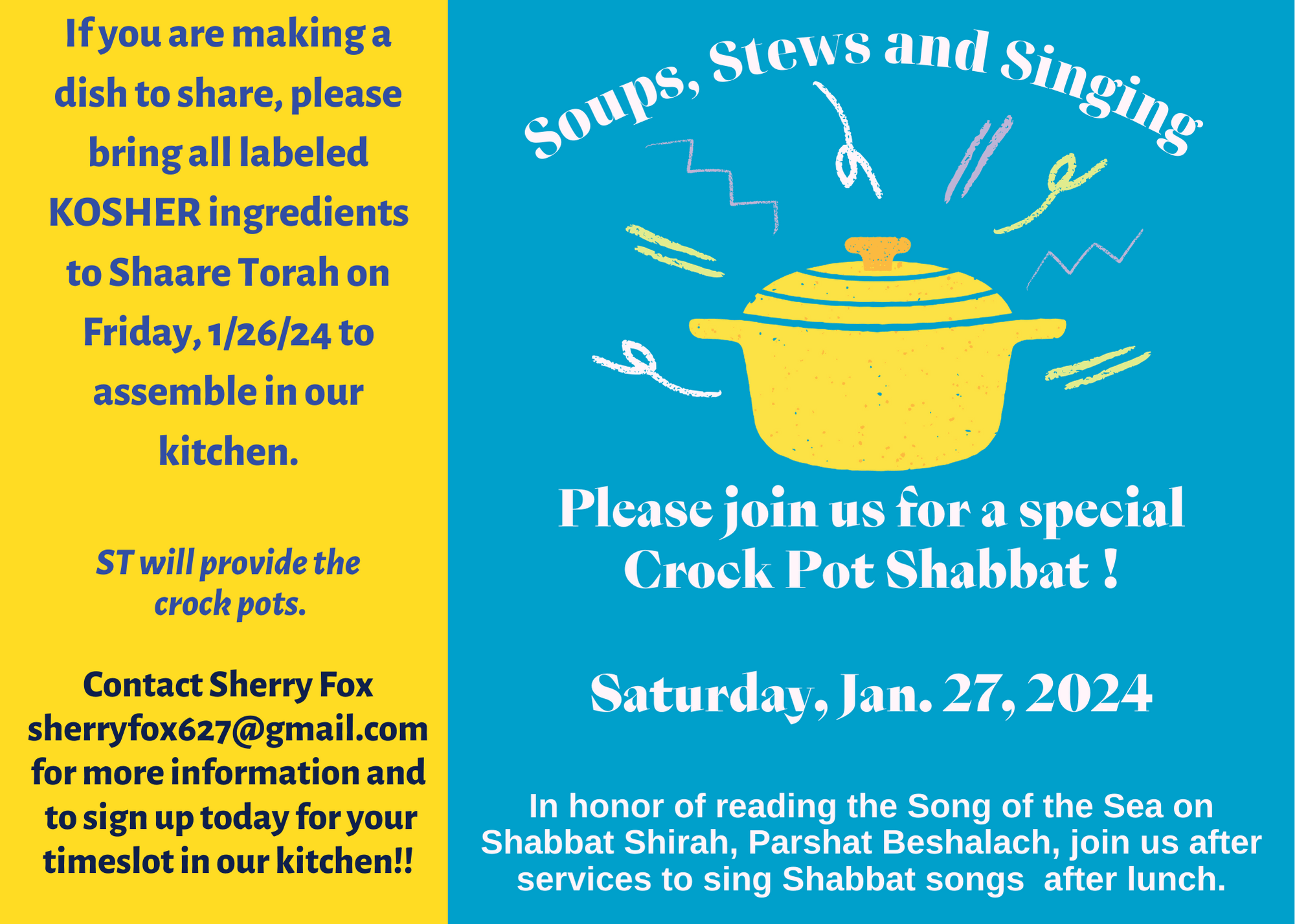 Crockpot Shabbat